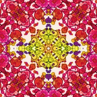 Kusursuz kare soyut desen. Sanat dokusu. Sanat mandala. Simetrik desen