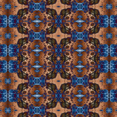 Kusursuz kare soyut desen. Sanat dokusu. Sanat mandala. Simetrik desen