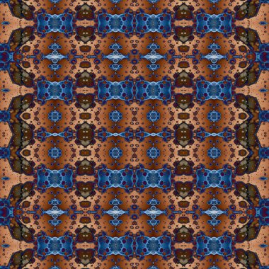 Kusursuz kare soyut desen. Sanat dokusu. Sanat mandala. Simetrik desen