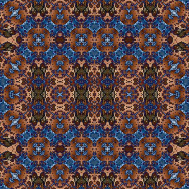 Kusursuz kare soyut desen. Sanat dokusu. Sanat mandala. Simetrik desen