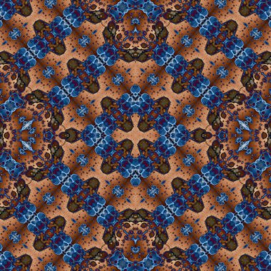 Kusursuz kare soyut desen. Sanat dokusu. Sanat mandala. Simetrik desen