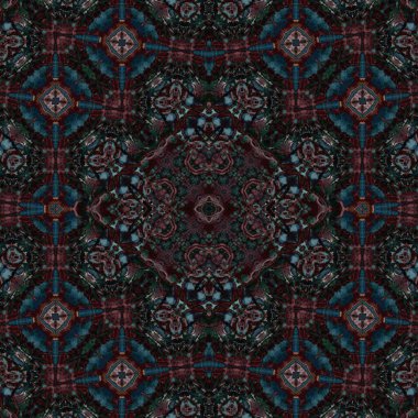 Kusursuz kare soyut desen. Sanat dokusu. Sanat mandala. Simetrik desen