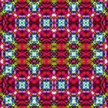 Kusursuz kare soyut desen. Sanat dokusu. Sanat mandala. Simetrik desen