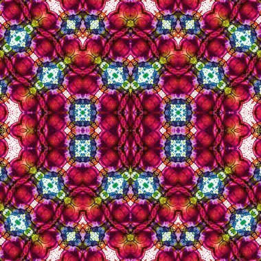 Kusursuz kare soyut desen. Sanat dokusu. Sanat mandala. Simetrik desen