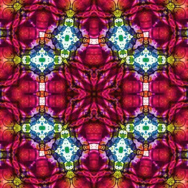 Kusursuz kare soyut desen. Sanat dokusu. Sanat mandala. Simetrik desen