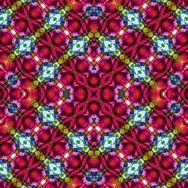 Kusursuz kare soyut desen. Sanat dokusu. Sanat mandala. Simetrik desen