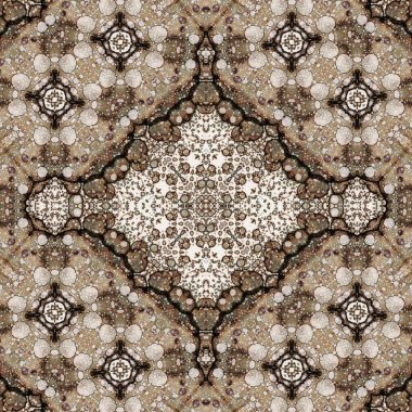 Kusursuz kare soyut desen. Sanat dokusu. Sanat mandala. Simetrik desen