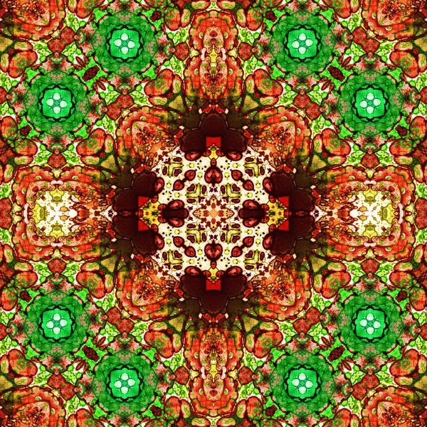 Kusursuz kare soyut desen. Sanat dokusu. Sanat mandala. Simetrik desen