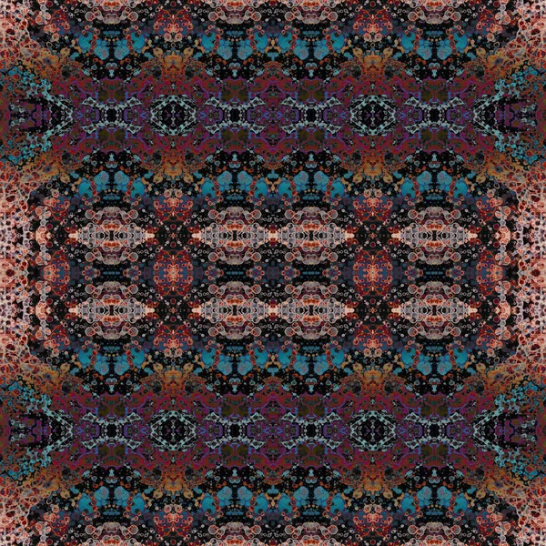 Kusursuz kare soyut desen. Sanat dokusu. Sanat mandala. Simetrik desen