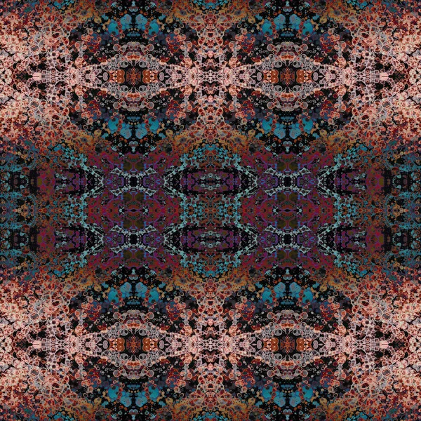 Kusursuz kare soyut desen. Sanat dokusu. Sanat mandala. Simetrik desen