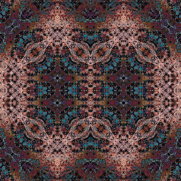 Kusursuz kare soyut desen. Sanat dokusu. Sanat mandala. Simetrik desen