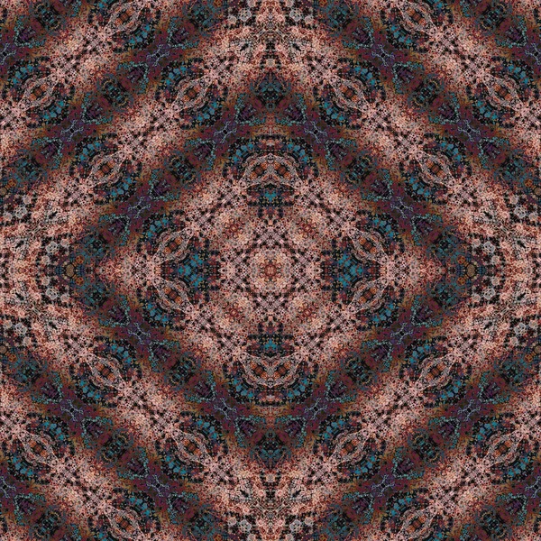 Kusursuz kare soyut desen. Sanat dokusu. Sanat mandala. Simetrik desen