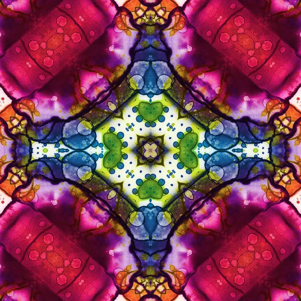 Kusursuz kare soyut desen. Sanat dokusu. Sanat mandala. Simetrik desen