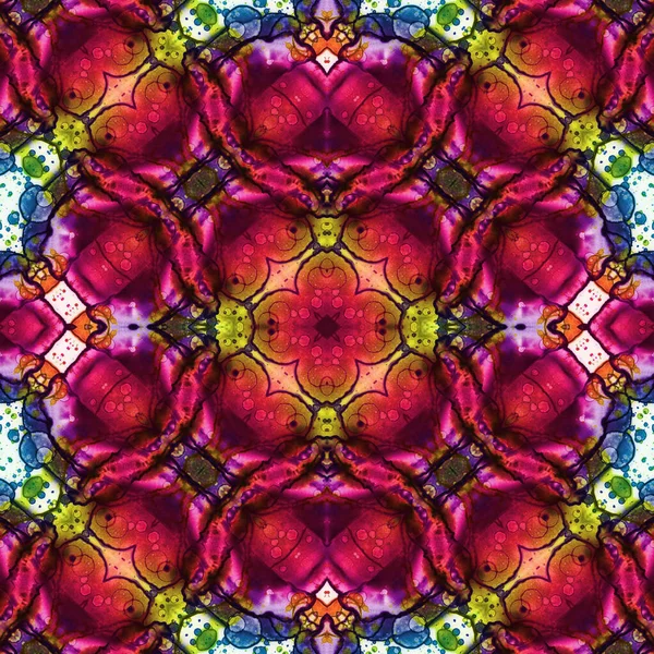 Kusursuz kare soyut desen. Sanat dokusu. Sanat mandala. Simetrik desen