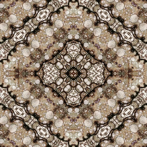 Kusursuz kare soyut desen. Sanat dokusu. Sanat mandala. Simetrik desen