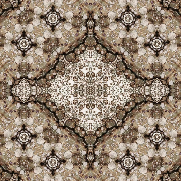 Kusursuz kare soyut desen. Sanat dokusu. Sanat mandala. Simetrik desen