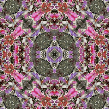 Kusursuz sanat modeli. Soyut doku. Soyut arkaplan. Kaleydoskop