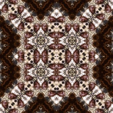 Kusursuz soyut desen. Kaleydoskop dokusu. Modern sanat modeli ve arkaplan