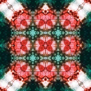 Kusursuz soyut desen. Kaleydoskop dokusu. Modern sanat modeli ve arkaplan