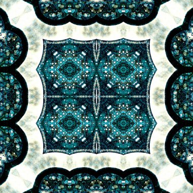 Kusursuz soyut desen. Kaleydoskop dokusu. Modern sanat modeli ve arkaplan