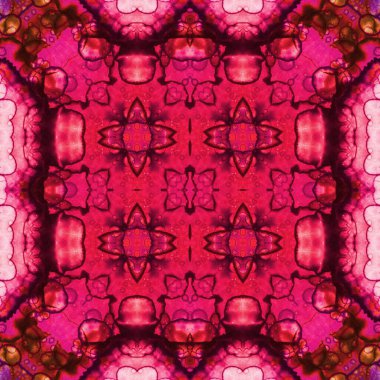 Kusursuz soyut desen. Kaleydoskop dokusu. Modern sanat modeli ve arkaplan