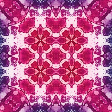 Kusursuz soyut desen. Kaleydoskop dokusu. Modern sanat modeli ve arkaplan