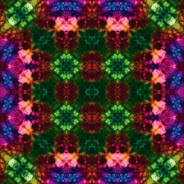 Kusursuz soyut desen. Kaleydoskop dokusu. Modern sanat modeli ve arkaplan