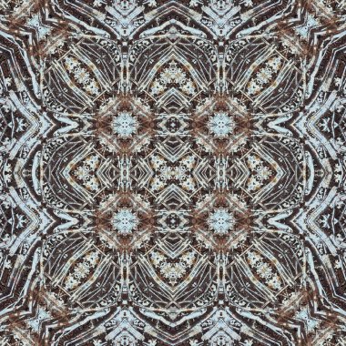 Kusursuz soyut desen. Kaleydoskop dokusu. Modern sanat modeli ve arkaplan