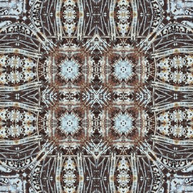 Kusursuz soyut desen. Kaleydoskop dokusu. Modern sanat modeli ve arkaplan