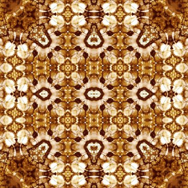 Kusursuz soyut desen. Kaleydoskop dokusu. Modern sanat modeli ve arkaplan