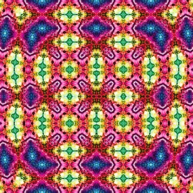 Kusursuz soyut desen. Kaleydoskop dokusu. Modern sanat modeli ve arkaplan