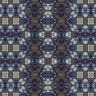 Kusursuz soyut desen. Kaleydoskop dokusu. Modern sanat modeli ve arkaplan