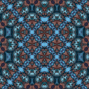 Kusursuz soyut desen. Kaleydoskop dokusu. Modern sanat modeli ve arkaplan