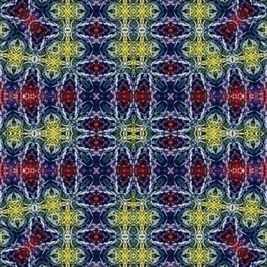 Kusursuz soyut desen. Kaleydoskop dokusu. Modern sanat modeli ve arkaplan