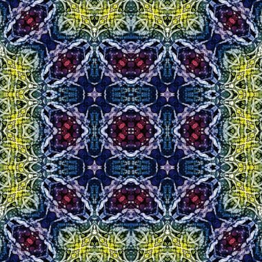 Kusursuz soyut desen. Kaleydoskop dokusu. Modern sanat modeli ve arkaplan