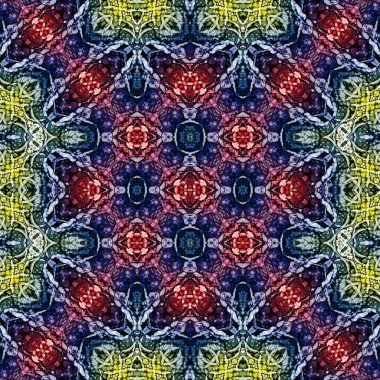 Kusursuz soyut desen. Kaleydoskop dokusu. Modern sanat modeli ve arkaplan