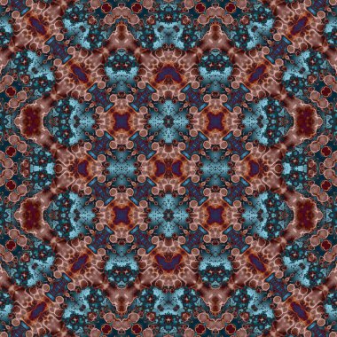 Kusursuz soyut desen. Kaleydoskop dokusu. Modern sanat modeli ve arkaplan