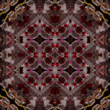 Kusursuz soyut desen. Kaleydoskop dokusu. Modern sanat modeli ve arkaplan