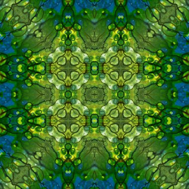 Kusursuz soyut desen. Kaleydoskop dokusu. Modern sanat modeli ve arkaplan