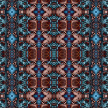 Kusursuz soyut desen. Kaleydoskop dokusu. Modern sanat modeli ve arkaplan