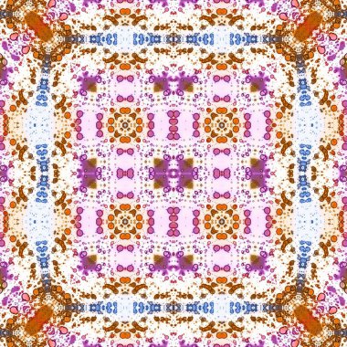 Kusursuz soyut desen. Kaleydoskop dokusu. Modern sanat modeli ve arkaplan