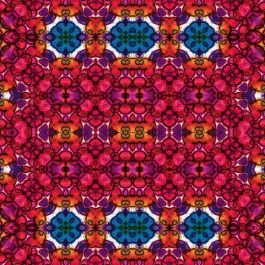 Kusursuz soyut desen. Kaleydoskop dokusu. Modern sanat modeli ve arkaplan