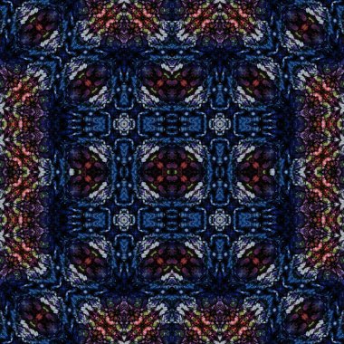 Kusursuz soyut desen. Kaleydoskop dokusu. Modern sanat modeli ve arkaplan