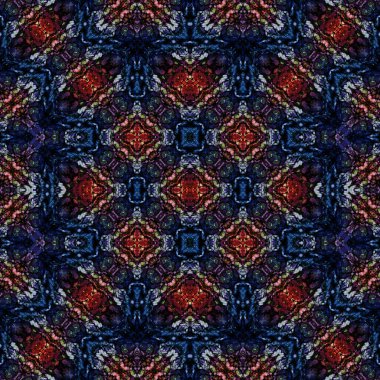 Kusursuz soyut desen. Kaleydoskop dokusu. Modern sanat modeli ve arkaplan