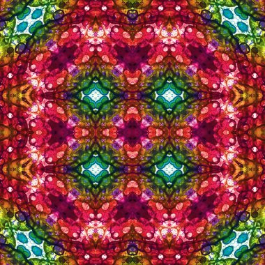 Kusursuz soyut desen. Kaleydoskop dokusu. Modern sanat modeli ve arkaplan