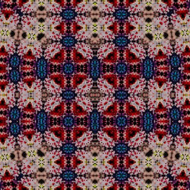 Kusursuz soyut desen. Kaleydoskop dokusu. Modern sanat modeli ve arkaplan