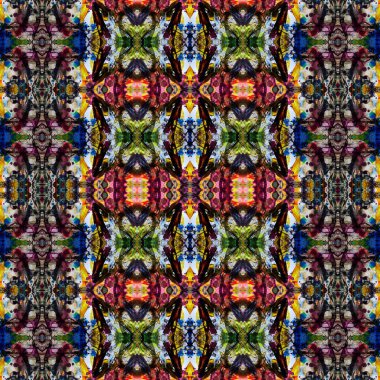 Kusursuz soyut desen. Kaleydoskop dokusu. Modern sanat modeli ve arkaplan