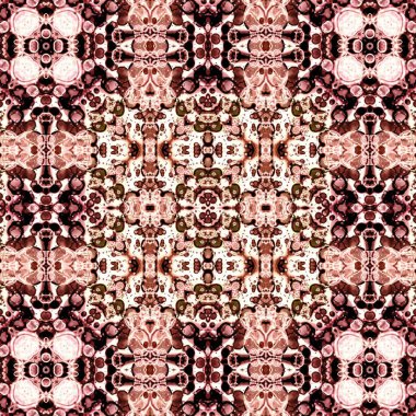 Kusursuz soyut desen. Kaleydoskop dokusu. Modern sanat modeli ve arkaplan