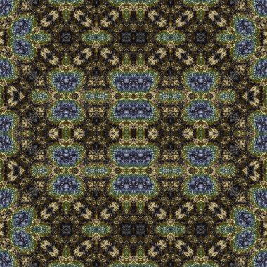 Kusursuz soyut desen. Kaleydoskop dokusu. Modern sanat modeli ve arkaplan