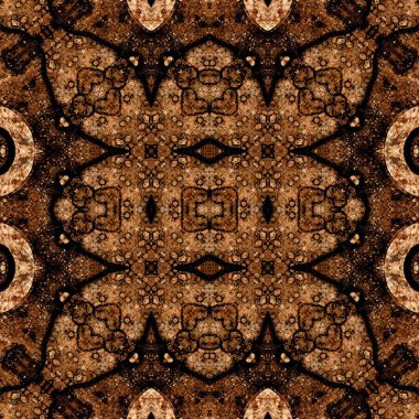 Kusursuz soyut desen. Kaleydoskop dokusu. Modern sanat modeli ve arkaplan